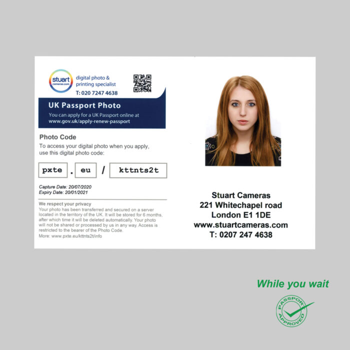 UK Printed Passport & Visa Photos